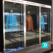 waser Ablaufwand Glas innen